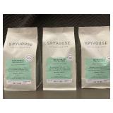 F1 F2 - Pack of 3 Spyhouse Moonstruck Local Organic Medium Blend Whole Bean Coffee 10oz