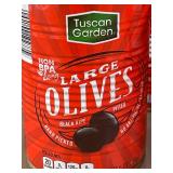 HI 4 - Lot of 6 Cans of Tuscan Garden Large Black Ripe Olives