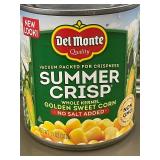 2 back 2.4 - Del Monte Summer Crisp Whole Kernel Golden Sweet Corn - 12 Pack