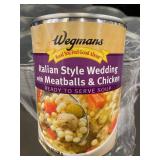 Wegmans Italian Style Wedding Soup with Meatballs & Chicken - 12-Pack