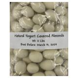 Natural Yogurt Covered Almonds - 2 Packs of 2 lbs Each