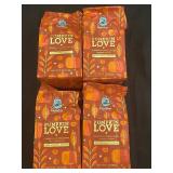 Caribou Coffee Pumpkin Love Ground Coffee, 4 Bags, 11 oz Each