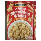 Lot of 8 Boxes Best Choice Original Shredded Wheat Bite Size Cereal