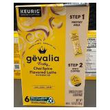 2 Back 1.1 - Gevalia Frothy Chai Spice Flavored Latte - 3 Boxes