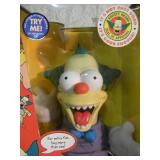 VINTAGE 2001 The Simpsons "Krusty the Clown" TREEHOUSE OF HORROR - Interactive Talking Figure By Playmates #99142 - IN BOX - APPROX 15" TALL - FANTASTIC PIECE!!!!! - SEE PICTURES!