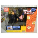 VINTAGE 2002 The Simpsons WORLD OF SPRINGFIELD INTERACTIVE ENVIROMENT, Court Room - Judge Snyder By Playmates #199129 - IN BOX - AWESOME PIECE!!!!! - SEE PICTURES!