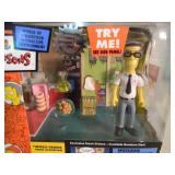 VINTAGE 2003 The Simpsons WORLD OF SPRINGFIELD INTERACTIVE ENVIROMENT, NUCLEAR POWER PLANT - Frank Grimes By Playmates #43805 - IN BOX - AWESOME PIECE!!!!! - SEE PICTURES!