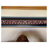Vintage Framed Train-Themed Artwork with Duck Figurines