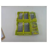 Lot Of Three Drill Bits In Cases Rotary Tool Kit