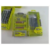 Lot Of Three Drill Bits In Cases Rotary Tool Kit