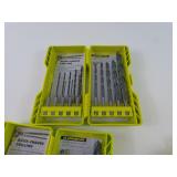 Lot Of Three Drill Bits In Cases Rotary Tool Kit
