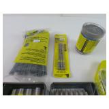 Lot Of Ryobi Tools 40 Piece Drill Impact  Driver Set Masonry Drill Bits Glue Sticks And More