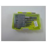 Lot Of Ryobi Items Router Bit Set 15 Piece New A25R151 And 8 Other Miscellaneous Items