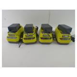 Lot Of Four Ryobi Battery Chargers PCG002 New Open Box