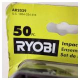 Lot Of Twelve Ryobi Items New Impact Drive Bit Set AR2039 Magnetic Nut Drivers And More