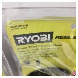Lot Of Ryobi Bump Feed Trimmer Heads Lawn Mower Blades And More