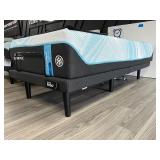 TWIN LUXEBREEZE Tempur-Pedic Soft Mattress with Adjustable Tempur-Ergo Base with Keeson Remote Control.