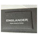 Twin Englander Snooze Paisley Mattress, Comfort Level Plush with adjustable base & white headboard piece