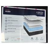Twin Englander Snooze Paisley Mattress, Comfort Level Plush with adjustable base & white headboard piece