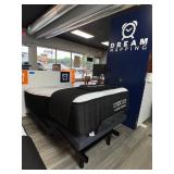 Twin Englander Snooze Paisley Mattress, Comfort Level Plush with adjustable base & white headboard piece