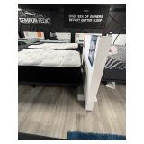 Twin Englander Snooze Paisley Mattress, Comfort Level Plush with adjustable base & white headboard piece