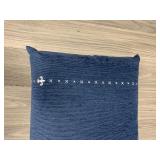 (2) Stearns & Foster navy blue pillows