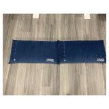 (2) Stearns & Foster navy blue pillows