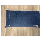 (2) Stearns & Foster navy blue pillows