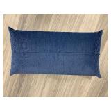 (2) Stearns & Foster navy blue pillows