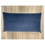 (2) Stearns & Foster navy blue pillows