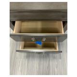 2-Drawer Gray Night Stand Measures 22 L X 16 W X 24.5 H
