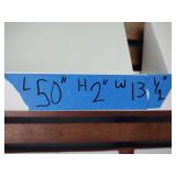 Retail Wall Display Shelves with 8 Slanted Display Triangles As Seen