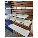 4 Retail Wall display Shelves