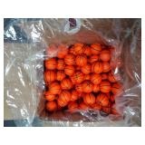 Mini basketballs, balloons, helium kit, and plastic fire fighter helmets