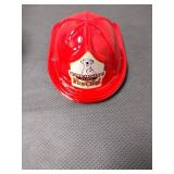 Mini basketballs, balloons, helium kit, and plastic fire fighter helmets