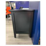 3-Drawer Black Night Stand. Measures 23.5 L X 18 W X 25 H