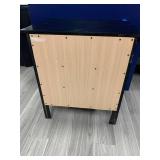 3-Drawer Black Night Stand. Measures 23.5 L X 18 W X 25 H