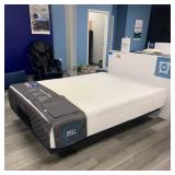 Puffy Lux Hybrid Queen Mattress on adjustable base with BedTech remote