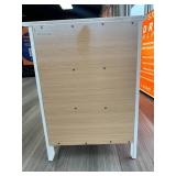3-Drawer White Night Stand