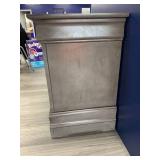 2-Drawer Gray Night Stand Measures 22 L X 16 W X 24.5 H