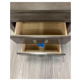 2-Drawer Gray Night Stand Measures 22 L X 16 W X 24.5 H