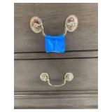 2-Drawer Gray Night Stand Measures 22 L X 16 W X 24.5 H