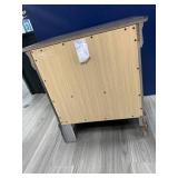 2-Drawer Gray Night Stand Measures 22 L X 16 W X 24.5 H