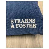 2 Pillows with Blue Removable Stearns & Foster cases