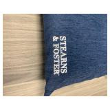 2 Pillows with Blue Removable Stearns & Foster cases