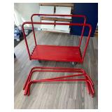 Adjustable panel flatbed dolly