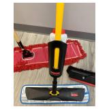Commercial Janitorial supplies: Craftsman Push Broom, Rubbermaid Spray Mop