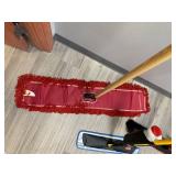 Commercial Janitorial supplies: Craftsman Push Broom, Rubbermaid Spray Mop