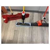 Commercial Janitorial supplies: Craftsman Push Broom, Rubbermaid Spray Mop