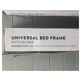 (3) Malouf Universal Adjustable Bed Frame with Glides